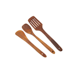 Wooden Kitchen Tools Set - Pack of 3 Cooking Essentials