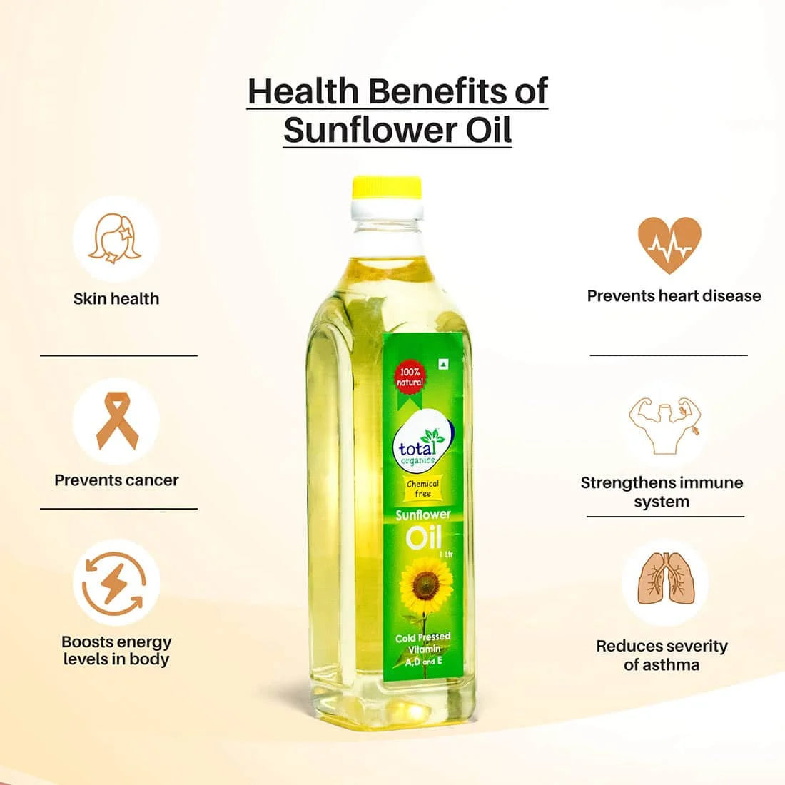 🥗 Cooking Made Better | Total Organics Sunflower Oil