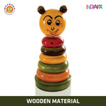 Etikoppaka Wooden Rainbow Stacking Rings Game Handmade By APMEPMA
