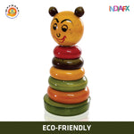 Etikoppaka Wooden Rainbow Stacking Rings Game Handmade By APMEPMA