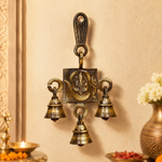 Brass Om Ganesh Hangings (Pair) 6 Inch