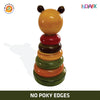 Etikoppaka Wooden Rainbow Stacking Rings Game Handmade By APMEPMA