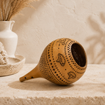 Handcrafted Bottle Gourd Hanging Lamp Open-Cut Ambient Light Decor