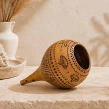 Handcrafted Bottle Gourd Hanging Lamp Open-Cut Ambient Light Decor
