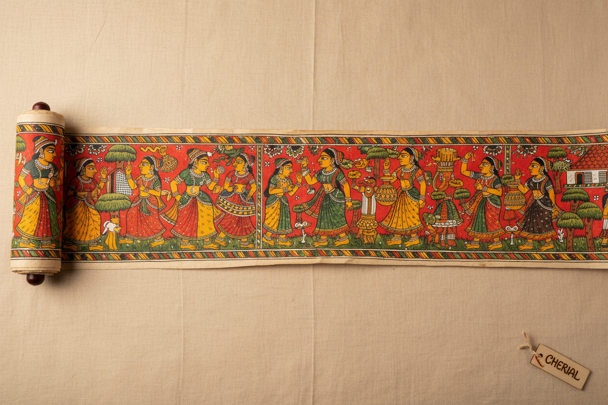 The narrative scrolls of [Cheriyal]