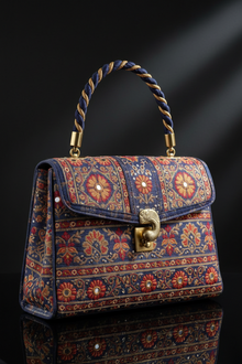 Handcrafted Fabric Handbag Stylish Ethnic Carry