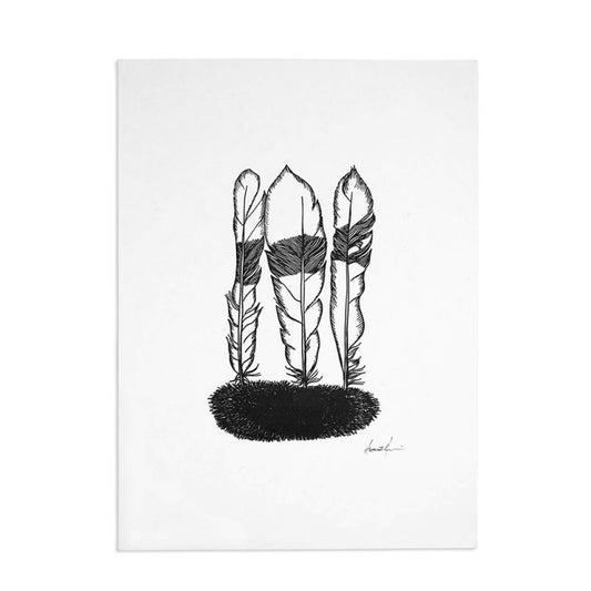 🌟 Original Sumi Headgear – Mono Welter Art Print by NE Artists