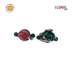 This round edge Bride-Groom Kum Kum Holder  is Made by women Artisan of AP