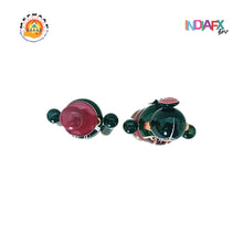 This round edge Bride-Groom Kum Kum Holder  is Made by women Artisan of AP